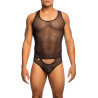 MOB Eroticwear Body String Tulle Leandro Noir